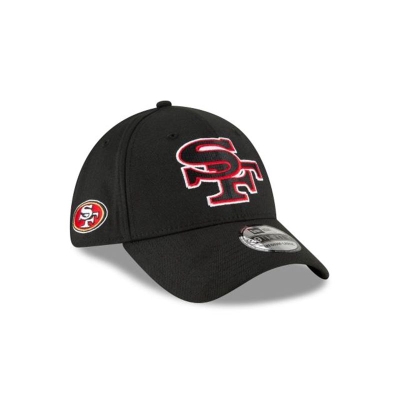 Red San Francisco 49ers Hat - New Era NFL Logo Mix 39THIRTY Stretch Fit Caps USA0197523